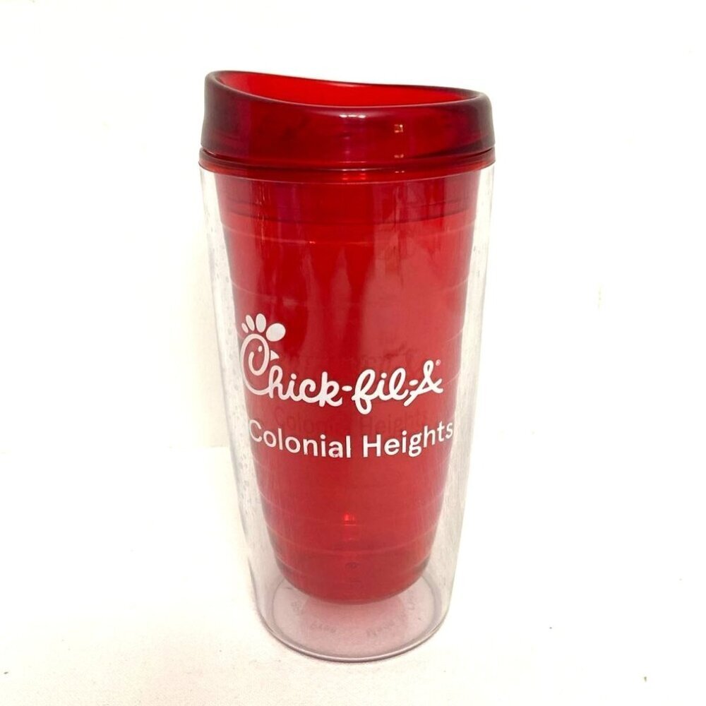 Chick Fil A Red Tumbler w/ Lid 16 oz BPA Free Colonial Heights